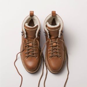 FEIT Shearling Hiker Boots